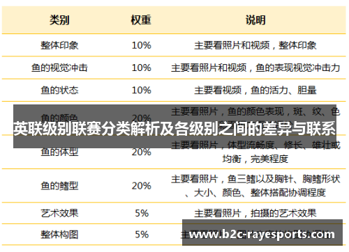 英联级别联赛分类解析及各级别之间的差异与联系 英联级别联赛分类解析及各级别之间的差异与联系